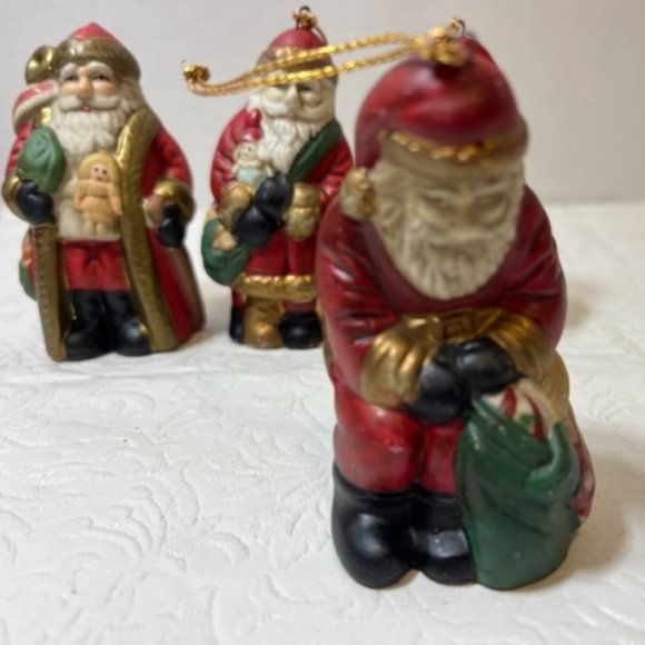 4 Piece Set Santa Christmas Standing Figurine Ornaments - Picture 5 of 8